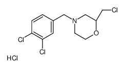 (2R)-2-(Chloromethyl)-4-(3,4-dichlorobenzyl)morpholine hydrochlor ide (1:1) Structure