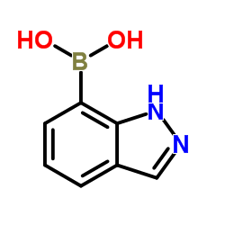 吲唑-7-硼酸结构式