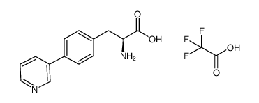 (S)-2-amino-3-(4-pyridin-3-yl-phenyl)-propionic acid trifluoroacetate结构式