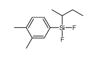butan-2-yl-(3,4-dimethylphenyl)-difluorosilane结构式