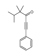 4,4,5-trimethyl-1-phenylhex-1-yn-3-one Structure