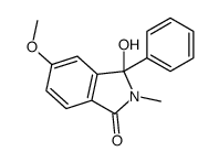 3-hydroxy-5-methoxy-2-methyl-3-phenylisoindol-1-one结构式