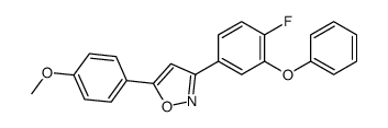 3-(4-fluoro-3-phenoxyphenyl)-5-(4-methoxyphenyl)-1,2-oxazole结构式