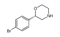 Morpholine, 2-(4-bromophenyl)-, (2S)结构式