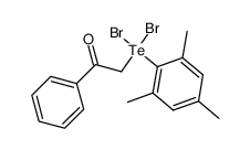 2-(dibromo(mesityl)-4-tellanyl)-1-phenylethan-1-one结构式