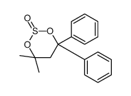 4,4-dimethyl-6,6-diphenyl-1,3,2-dioxathiane 2-oxide Structure