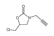 5-(chloromethyl)-3-prop-2-ynyl-1,3-oxazolidin-2-one结构式