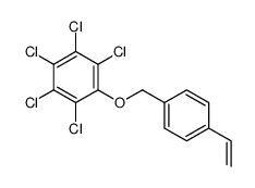 1,2,3,4,5-pentachloro-6-[(4-ethenylphenyl)methoxy]benzene Structure