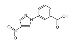 Benzoic acid, 3-(4-nitro-1H-pyrazol-1-yl) Structure