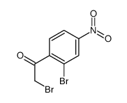 2-溴-1-(2-溴-4-硝基苯基)乙酮结构式