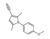 1-(4-Methoxyphenyl)-2,5-dimethyl-1H-pyrrole-3-carbonitrile结构式