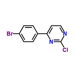4-(4-溴苯基)-2-氯嘧啶结构式
