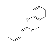 1-methoxypenta-1,3-dienylsulfanylbenzene结构式