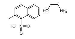 2-methylnaphthalene-1-sulphonic acid, compound with 2-aminoethanol (1:1) Structure