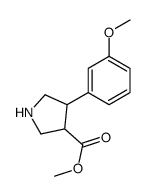 methyl 4-(3-methoxyphenyl)pyrrolidine-3-carboxylate Structure