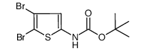 tert-Butyl (4,5-dibromothiophen-2-yl)carbamate structure