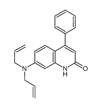 7-(diallylamino)-4-phenylquinolin-2(1H)-one结构式