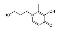 3-hydroxy-1-(3-hydroxypropyl)-2-methylpyridin-4-one结构式