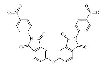 2-(4-nitrophenyl)-5-[2-(4-nitrophenyl)-1,3-dioxoisoindol-5-yl]oxyisoindole-1,3-dione结构式