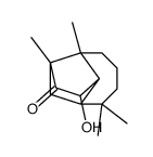 3-hydroxy-1,5,5,8a-tetramethyloctahydro-1,4-methanoazulen-2(1H)-one Structure