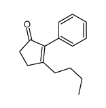 3-butyl-2-phenylcyclopent-2-en-1-one结构式