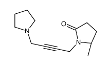 (5S)-5-methyl-1-(4-pyrrolidin-1-ylbut-2-ynyl)pyrrolidin-2-one结构式