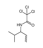 2,2,2-trichloro-N-(4-methylpent-1-en-3-yl)acetamide结构式