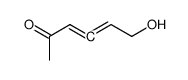 6-hydroxy-hexa-3,4-dien-2-one结构式