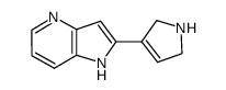 2-(2,5-dihydro-1H-pyrrol-3-yl)-1H-pyrrolo[3,2]pyridine结构式