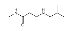 N-methyl-3-(2-methylpropylamino)propanamide结构式