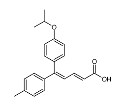 (2E,4Z)-5-(4-isopropoxyphehyl)-5-(4-methylphenyl)-2,4-pentadienoic acid结构式