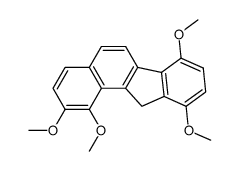 1,2,7,10-tetramethoxy-11H-benzo[a]fluorene结构式