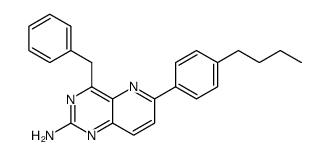 4-benzyl-6-(4-n-butyl phenyl)pyrido[3,2-d]pyrimidin-2-ylamine结构式