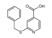 2-benzylsulfanylpyridine-4-carboxylic acid Structure
