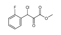 3-chloro-3-(2-fluoro-phenyl)-2-oxo-propionic acid methyl ester结构式
