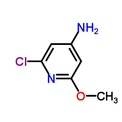 2-氯-6-甲氧基吡啶-4-胺结构式