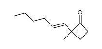 2-(hex-1-en-1-yl)-2-methylcyclobutanone Structure