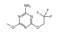 4-methoxy-6-(2,2,2-trifluoroethoxy)-1,3,5-triazin-2-amine Structure