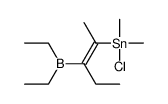 chloro-(3-diethylboranylpent-2-en-2-yl)-dimethylstannane Structure
