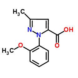 1-(2-Methoxyphenyl)-3-methyl-1H-pyrazole-5-carboxylic acid Structure