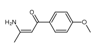 (Z)-3-amino-1-(4-methoxyphenyl)but-2-en-1-one Structure
