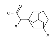 bromo(3-bromo-1-adamantyl)acetic acid结构式