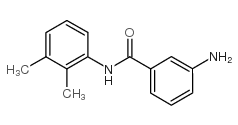 3-氨基-n-(2,3-二甲基苯基)苯甲酰胺结构式
