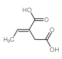 (2E)-2-ethylidenebutanedioic acid结构式