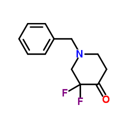 1-Benzyl-3,3-difluoro-4-piperidinone Structure