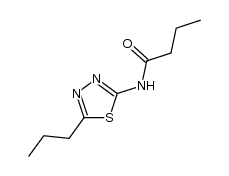 N-(propyl-[1,3,4]thiadiazol-2-yl)-butyramide Structure