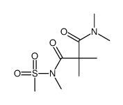 N,N,N',2,2-pentamethyl-N'-methylsulfonylpropanediamide结构式