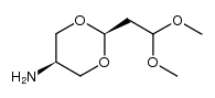 [cis-2-(2',2'-dimethoxyethyl)-1,3-dioxan-5-yl]amine Structure
