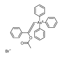 (2-acetyloxy-2-phenylethenyl)-triphenylarsanium,bromide Structure