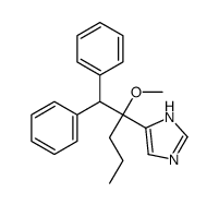 5-[1-(Diphenylmethyl)-1-methoxybutyl]-1H-imidazole结构式
